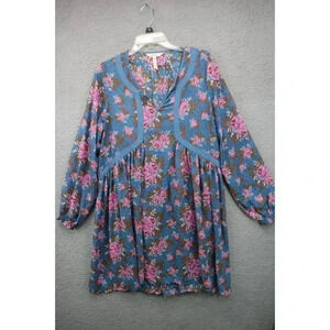 Matilda Jane Make Believe to the Nines Sheer Overlay Dress-Size Medium
